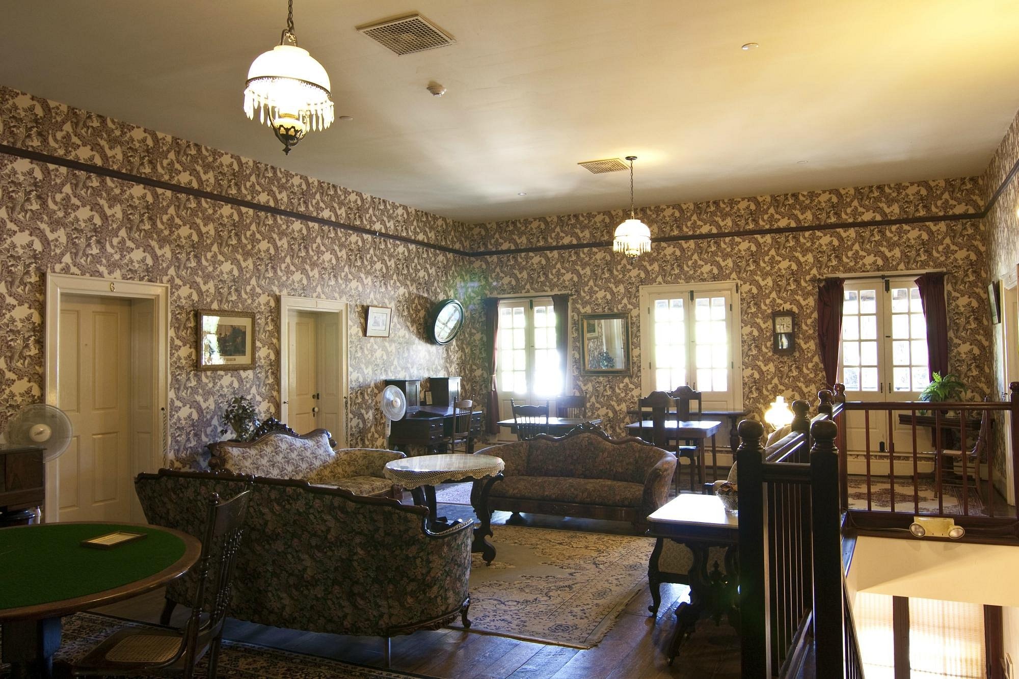 Elegant Victorian hotel guest room